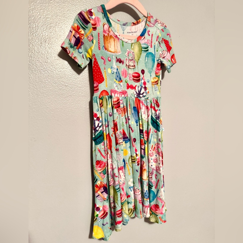 Posh Peanut Colorful Kids Dress